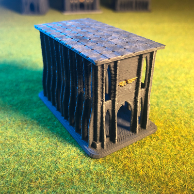 epic scale terrain small imperium building 3 by fractalnoise miniatures 40k epic40k epicscale miniature tabletop warhammer40k 3d print model - Mito3D
