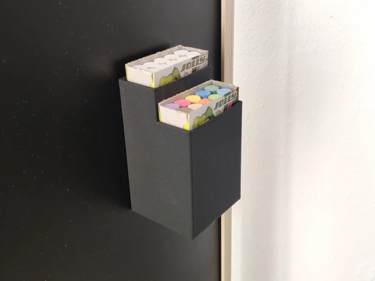 magnetico lavagna chalk holder by tostare utensili gadget gesso portamagnesite magenti magnete 3d print model - Mito3D