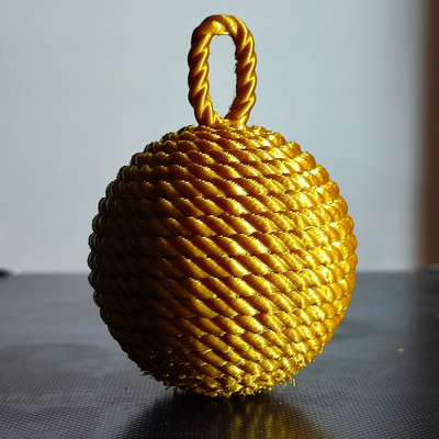 natale corda pallina ornamento collezione by maker81 domestico festività weihnachten natale ams mmu multi colore 3d print model - Mito3D