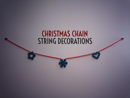 natale catena decorazioni by jaatinen3d domestico arredamento christmas2023 natalizie ornamento natale decorazione decorativo sospeso modulare clip stampa in posto printinplace 3d print model - Mito3D