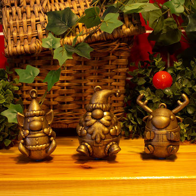 christmas roly-poly toys by balucz & games decor chrismas xmas winter santa deer elf happy 3d print model - Mito3D