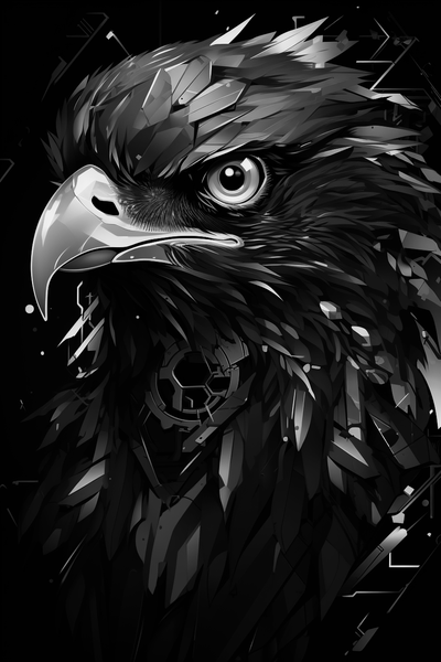 eagle hueforge by fatalchaos25 art 2d bird decor home 3d print model - Mito3D