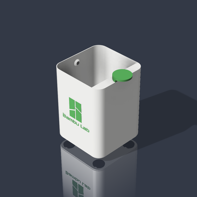 bambu inspired poop bucket by shortfin3d 3d printer accessories box container bamblulab p1s x1c organiser organizer 3d print model - Mito3D