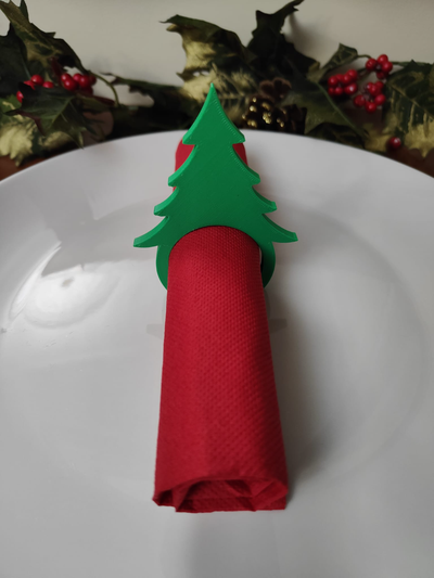 table napkin holder tree by tr3dcreations household festivities christmas christmas2023 decor 3d print model - Mito3D