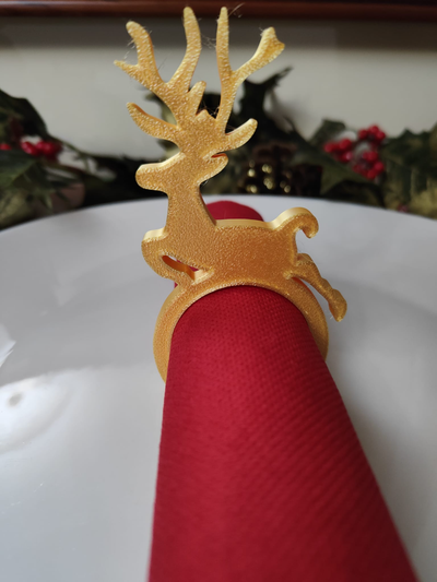 table napkin holder reindeer by tr3dcreations household festivities decor christmas 2023 3d print model - Mito3D
