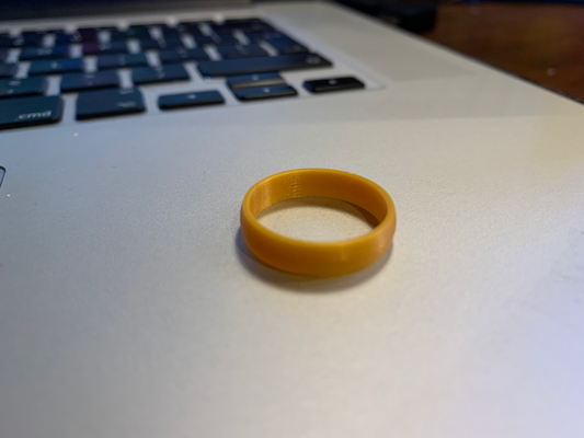 simple ring by knobby fashion jewelry jewelery 3d print model - Mito3D