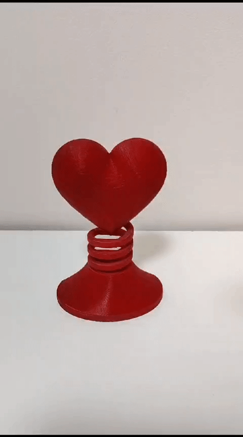 cuore bobble by giovannivigliotti3d giocattoli giochi bobblehead bobbleheadcontest rosso amore primavera 3D print model - Mito3D