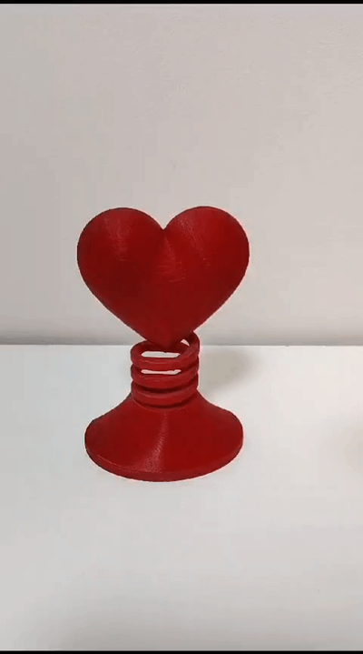 cuore bobble by giovannivigliotti3d giocattoli giochi bobblehead bobbleheadcontest rosso amore primavera 3d print model - Mito3D