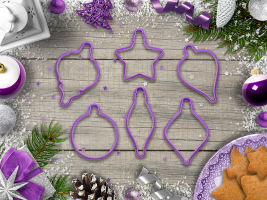 natale ornamento biscotto taglierina impostato by indibili domestico arredamento natale christmascookiecutter 3d print model - Mito3D