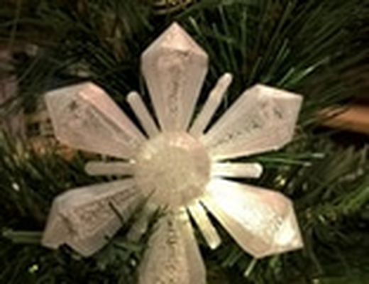 flocon neige ornement soutiens by idéaliser art modèles noël arbre lumière bambu soutien pla cadeau père 3d facile 3d print model - Mito3D