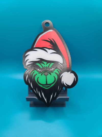 stampa gioia grinch 3d natale palla attende creazione by zipzapprint arte 2d ornamento 3d print model - Mito3D