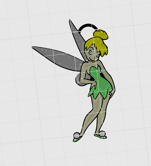 tinkerbell portachiavi by gang 3d avventure moda modelli tintinnio armeggiare peter padella chiave accessorio catena design accessori 3D print model - Mito3D