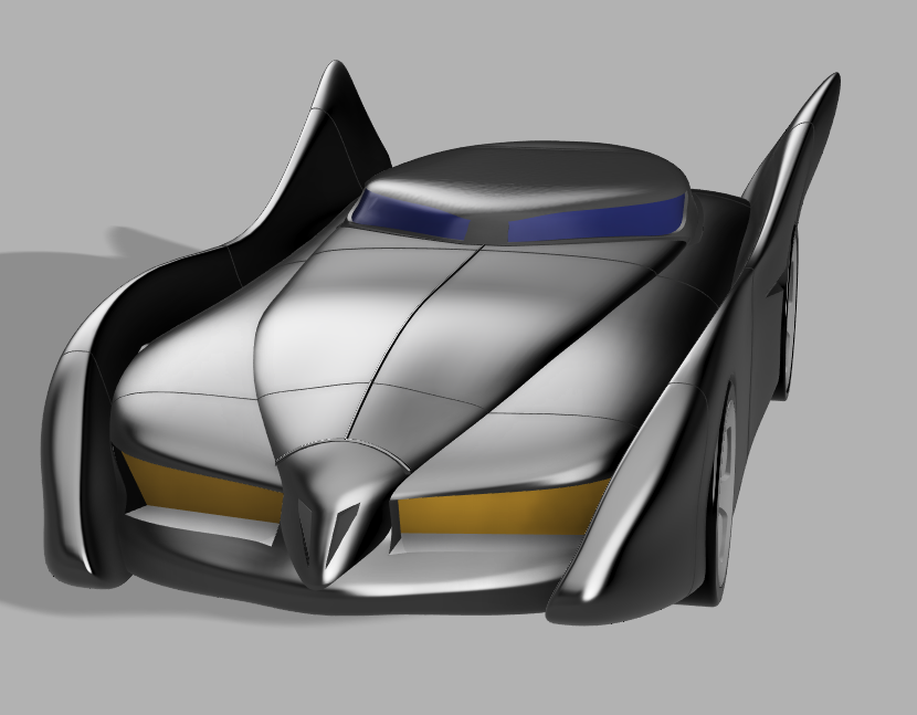 aventures batmobile by digitallyforgeddesigns loisir diy véhicules 3D print model - Mito3D