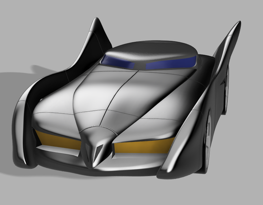 aventures batmobile by digitallyforgeddesigns loisir diy véhicules 3d print model - Mito3D