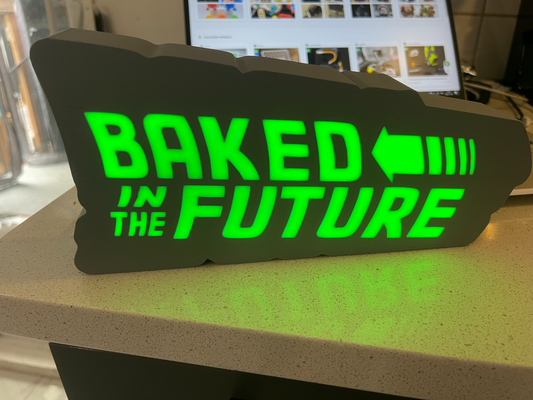 gebacken zukunft led lightbox by tommy gewehr haushalt dekor leuchtkasten led licht to 3d print model - Mito3D