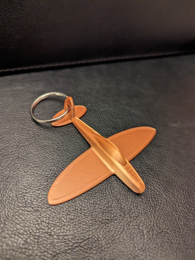 21 min airplane keychain - no supports easy print by m of wi tools hand accessories accessory model airplanes fun flying 3d print model - Mito3D