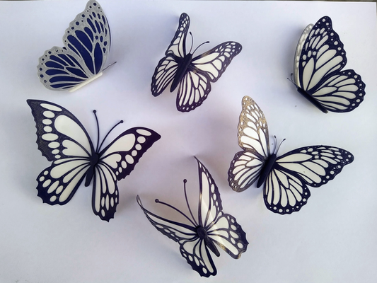mariposas by pistolero 208 casa decoración multi color multicolor impresión regalo ideas concurso 3d print model - Mito3D