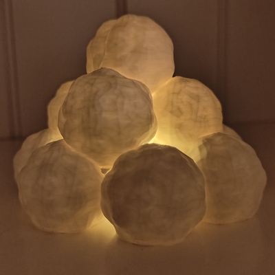 boule neige lanterne by epicawesomewin ménage festivités hiver noël 3d print model - Mito3D