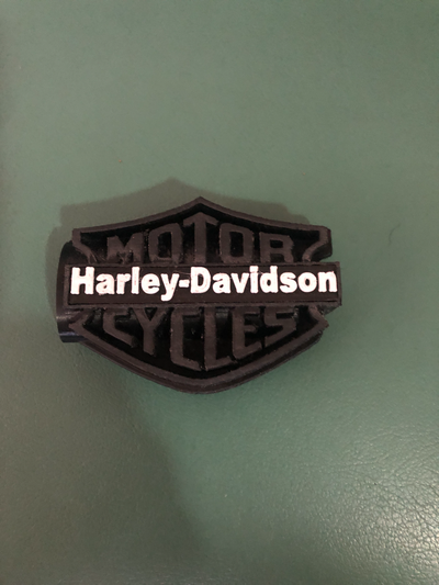 harley-davidson bic lighter case by fpv fly art signs & logos 3d print model - Mito3D