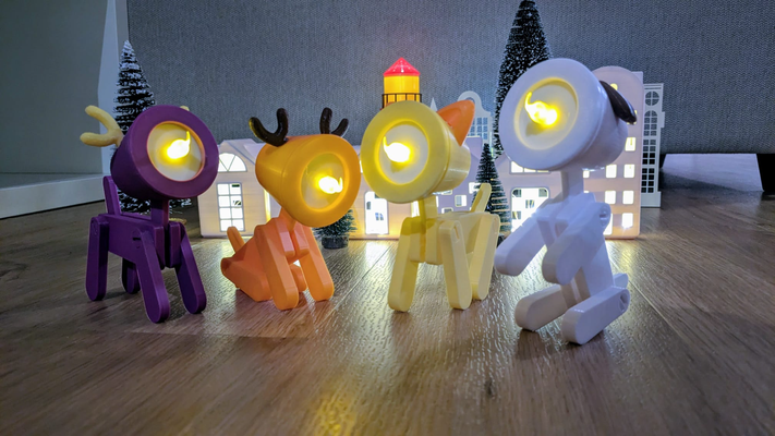 noel dizi tealight evcil hayvanlar geyik köpek kedi pikaçu by g w ev halkı dekor x 39 mas weihnachten benzeri çay ışık mum led rahim ağzı robot oyuncak kendin yap hayvan şirin yoga arkadaşlar telefon standı ayakta durmak 3d print model - Mito3D