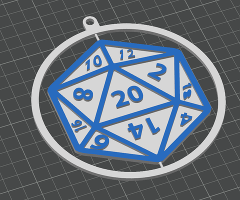 dnd d20 noel süs by dtmhawk sanat modeller zar zindan ejderhalar önemsiz 3d print model - Mito3D