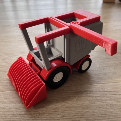 duplo kombajn combine harvester by zikmundpetr toys & games lego duplocompatible 3d print model - Mito3D