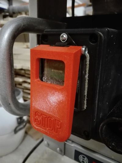 emergência pare botão bosch gts 10j by zikmund ferramentas serra mesa 3d print model - Mito3D