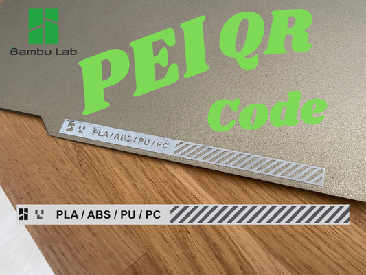 qr code pei textured by landvoigt 3d printer accessories plate texture 3d print model - Mito3D