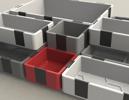 catch all tepsiler sıra organizatör istiflenebilir yeniden düzenleme karıştırılmış by hribadesign ev halkı modeller masa altıgen kutu konteyner modüler depolama saklama kutusu bal minimalist tepsi çöp kutusu düzenleyici tutmak basit çekmece organizatörü konteynerler montaj komidin peteği desteksiz baskı 3d print model - Mito3D
