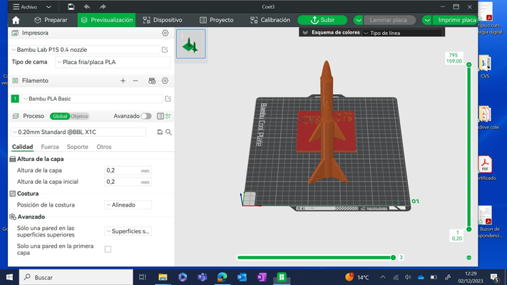 fusée cvs by jordiarumidelgado 3d imprimante tester modèles 3d print model - Mito3D