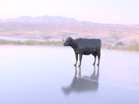 poli inek by maxaruta minyatürler hayvanlar gaklamak hayvan düşük gerçekçi renk 3d print model - Mito3D