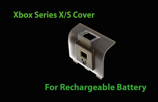 xbox controller series xs battery rechargeable by jonathan1987 hobby & diy electronics seriesx cover 3d print model - Mito3D