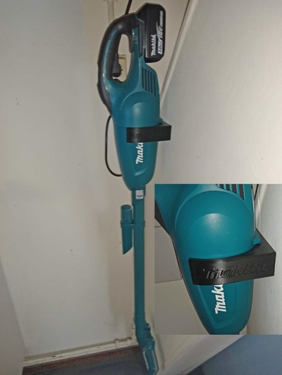parete montare staffa makita vacuum cleaner by cappotto utensili organizzatori dcl dcl140 dcl141 dcl180 dcl182 aspirapolvere wall mount xlc xlc02 3d print model - Mito3D