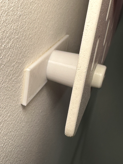 ikea skadis double sided tape wall mount stabilizer by blue kiwi tools organizers simple 3d print model - Mito3D