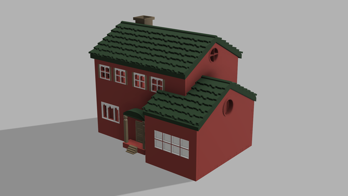modulaire maison by jaloux miniatures architecture construction loisir noël 3d print model - Mito3D