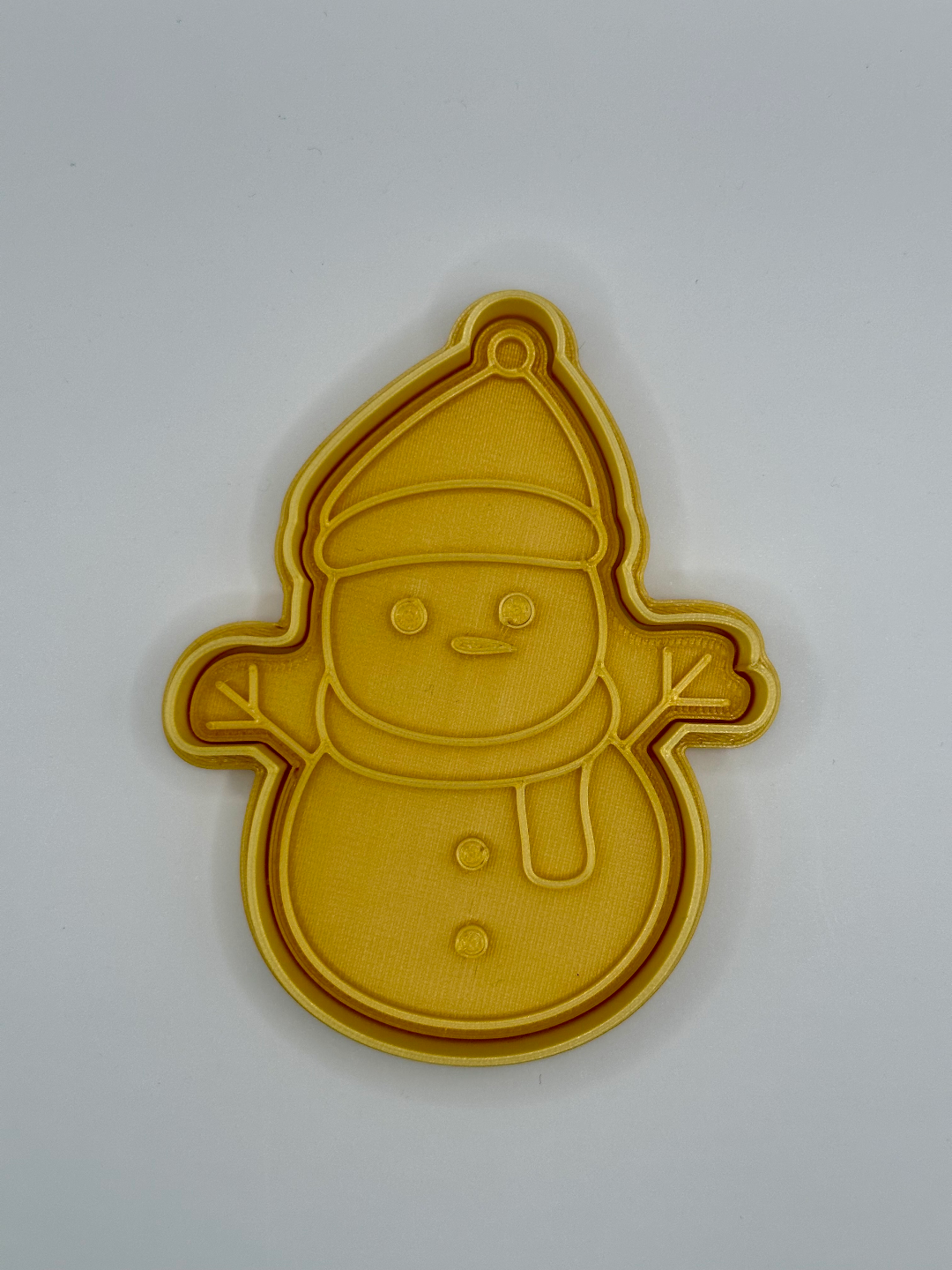 christmas cookie cutter snowman by indibles household decor 2023 christmascookie christmascookiecutter cookiecutter cookiecutters stamp 3D print model - Mito3D