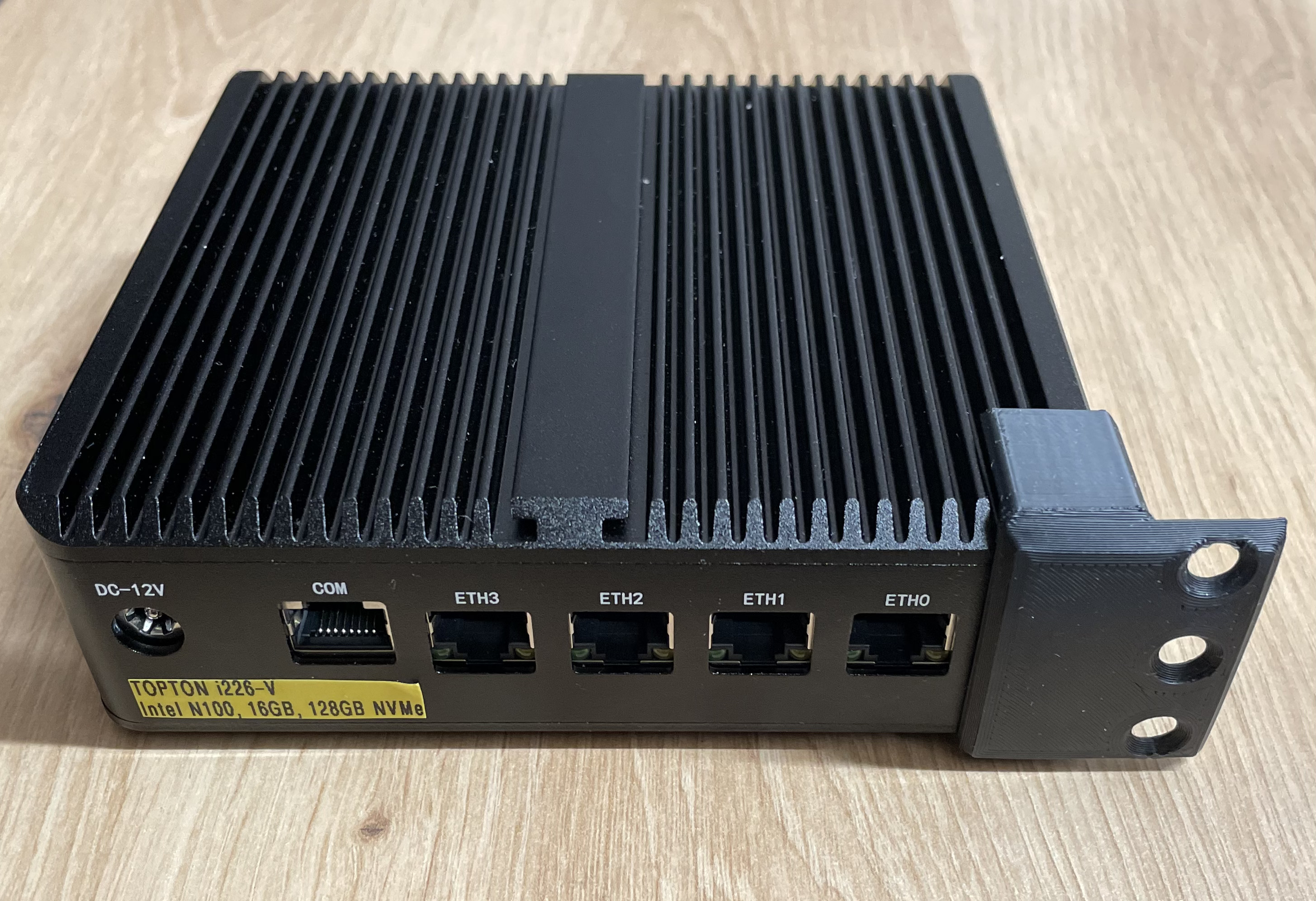 mini pc - topton n100 i226-v 1u rack mount by arekxyz tools gadgets router minipc pfsense opnsense 3D print model - Mito3D