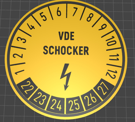vde schocker by schlumpfii art coin & badges 3d print model - Mito3D