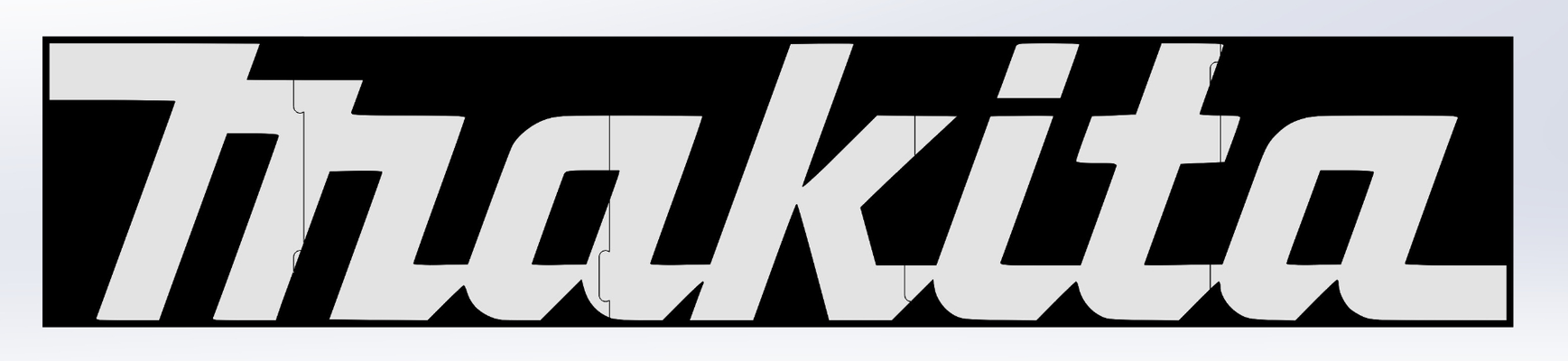makita logo werkstatt by abonnieren kunst zeichen logos 3d print model - Mito3D