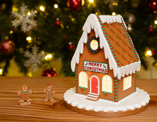 lebkuchen haus by bkprint3d haushalt dekor weihnachten kabine licht box 3d print model - Mito3D