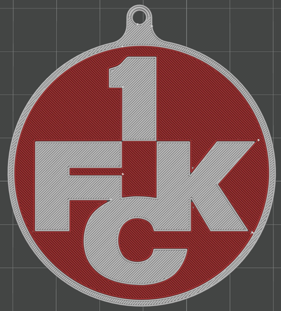 fc kaiserslautern navidad ornamento remezclado by cajones86 casa festividades fck fútbol alemán 3d print model - Mito3D