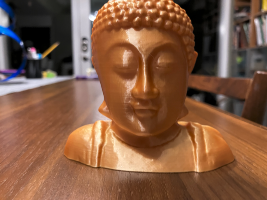 kopf of buddha 108mm neu gemischt by min kunst skulpturen büste gold 108 3d print model - Mito3D
