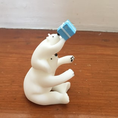 polar bear christmas by balucz household decor chrismas xmas winter 3d print model - Mito3D