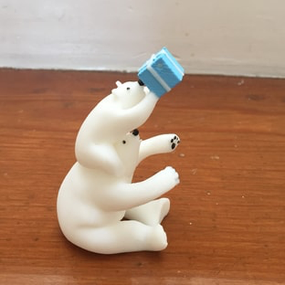 polar bär weihnachten by ballucz haushalt dekor winter 3d print model - Mito3D