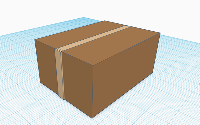marrone nave scatola by miecreazioni giocattoli giochi spedizione originale 3d print model - Mito3D