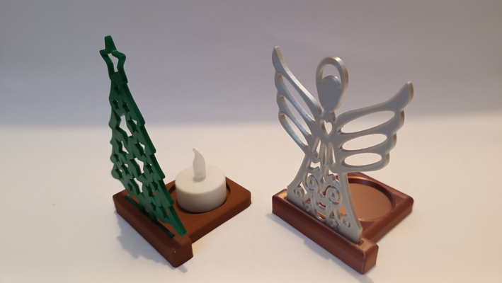 weihnachten tee licht halter unterstützung by ragnar 3d haushalt dekor 3d print model - Mito3D