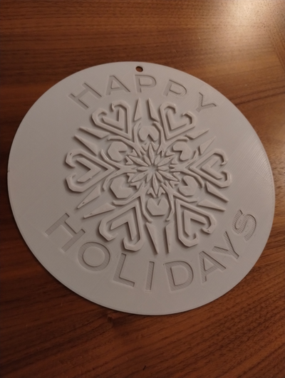 own snowflake ornament by possibly3d art models christmas diy holiday decoration 3d print model - Mito3D