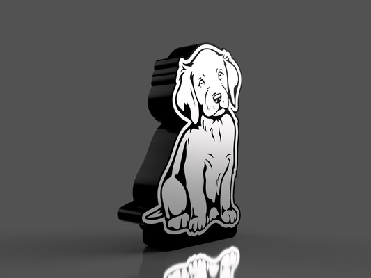 golden retriever puppy lightbox by scubafan hobby & diy electronics dog led box light lamp cute animal 3d print model - Mito3D