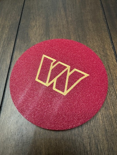 washington commanders coaster by rcrunger household house models washingtoncommanders 3d print model - Mito3D