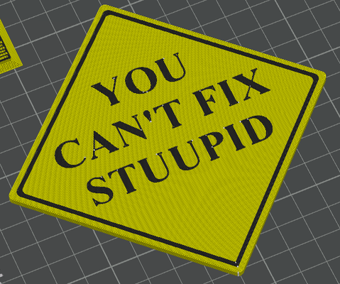 fix stuupid - desk sign magnets by mello roberto art signs & logos stupid smart 3d print model - Mito3D